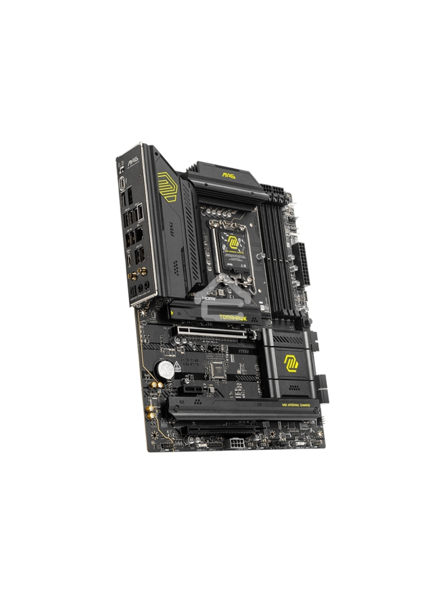 Материнская плата MSI MAG B860 TOMAHAWK WIFI, LGA 1851, Intel B860, 4xDDR5, 4xSATA, 3xM.2, 1xPCIe 4.0 x4, 1xPCIe 5.0 x16, 1xDP, 1xHDMI, 1xUSB-C, 1x 5Gb LAN, 4xUSB-A 2.0, 4xUSB-A 3.2 Gen 2, 7.1, 2x3.5 мм, TOSLINK, ATX