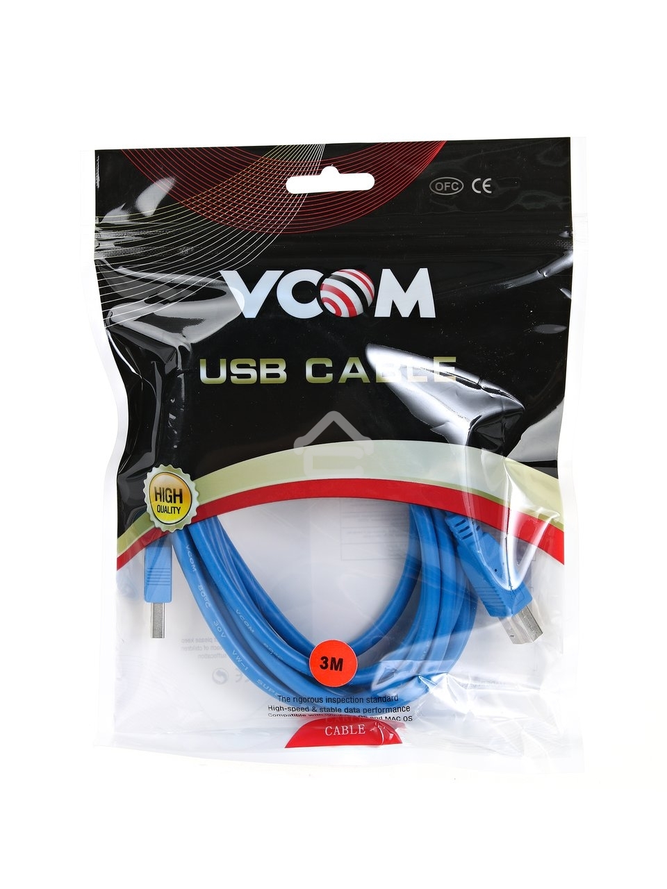 Кабель соединительный VCOM USB3.0 Am/Bm 3 м (VUS7070-3M)