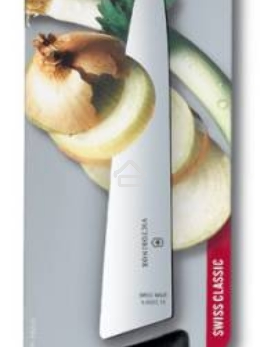 Нож кухонный Victorinox Swiss Classic (6.8003.15B) стальной разделочный лезв.150мм прямая заточка черный блистер