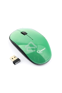 Мышь беспроводная Gembird MUSW-111-GRN зеленый, 1200 dpi, радиоканал, USB, кнопки - 3