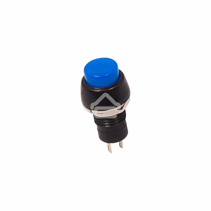 Выключатель-кнопка 250V 1А (2с) ON-OFF синяя Micro Rexant