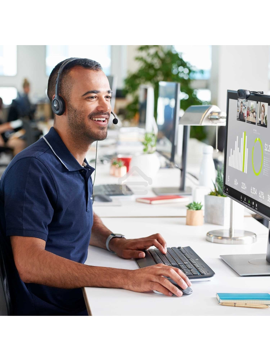 Гарнитура Logitech Headset H111 Stereo grey (981-000594/981-000593/981-000588)