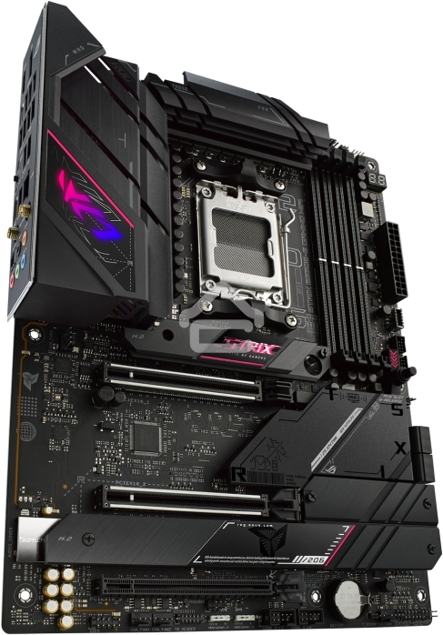 Материнская плата ASUS ROG STRIX B650E-E GAMING WIFI, AM5, AMD B650, 4xDDR5, 4xSATA, 4xM.2, 1xPCI-E 4.0 x4, 1xPCI-E 5.0 x8, 1xPCI-E 5.0 x16, 1xDP, 1xHDMI, 1x 2.5Gb LAN, 4xUSB-A 3.2 Gen 2, 6xUSB-A 3.2 Gen 2, 1xUSB-C 3.2 Gen 2, 1xUSB-C 3.2 Gen 2x2, 5x3.5 мм