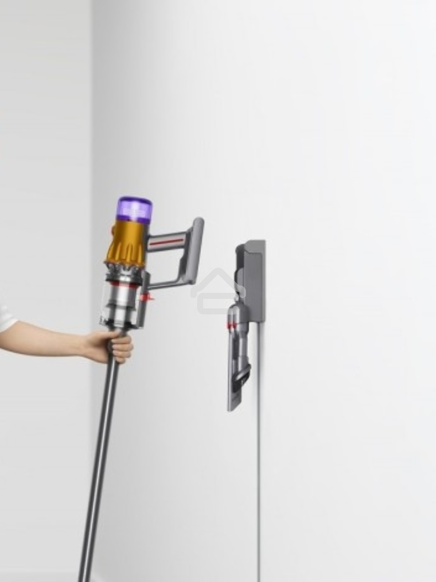 Пылесос вертикальный Dyson V12 Detect Slim Absolute желтый/серый, питание от аккумулятора, 150 Вт, уборка сухая, пылесборник 0.35 л, работа от АКБ max - 60 мин