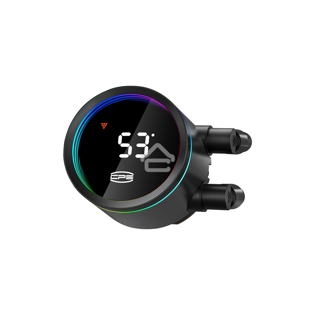 Система охлаждения PCCooler DA360 Pro ARGb Digital BK (300W, 360мм, LED temp., Black, ARGb/Fans: 3x120мм, 75.8CFM, 33.7dBA, 2200RPM/Pump height 57мм, 28dBA, 3000RPM, Rad thickness 27мм/S: 1851, 1700, 1200, 20XX, 115X, AM5, AM4)