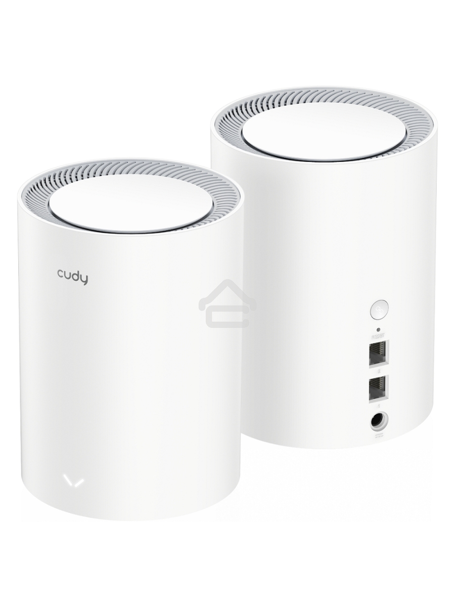 Бесшовный Mesh роутер Cudy M3000(2-PACK) AX3000 10/100/1000/2500BASE-T, белый (упак.:2шт)
