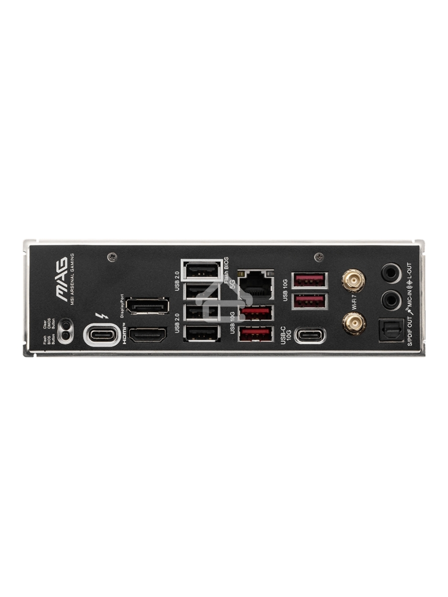Материнская плата MSI MAG B860 TOMAHAWK WIFI, LGA 1851, Intel B860, 4xDDR5, 4xSATA, 3xM.2, 1xPCIe 4.0 x4, 1xPCIe 5.0 x16, 1xDP, 1xHDMI, 1xUSB-C, 1x 5Gb LAN, 4xUSB-A 2.0, 4xUSB-A 3.2 Gen 2, 7.1, 2x3.5 мм, TOSLINK, ATX
