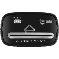 Шредер Cactus CS-SH-P4 черный (секр.P-4) фрагменты 8лист. 15лтр. скрепки скобы пл.карты