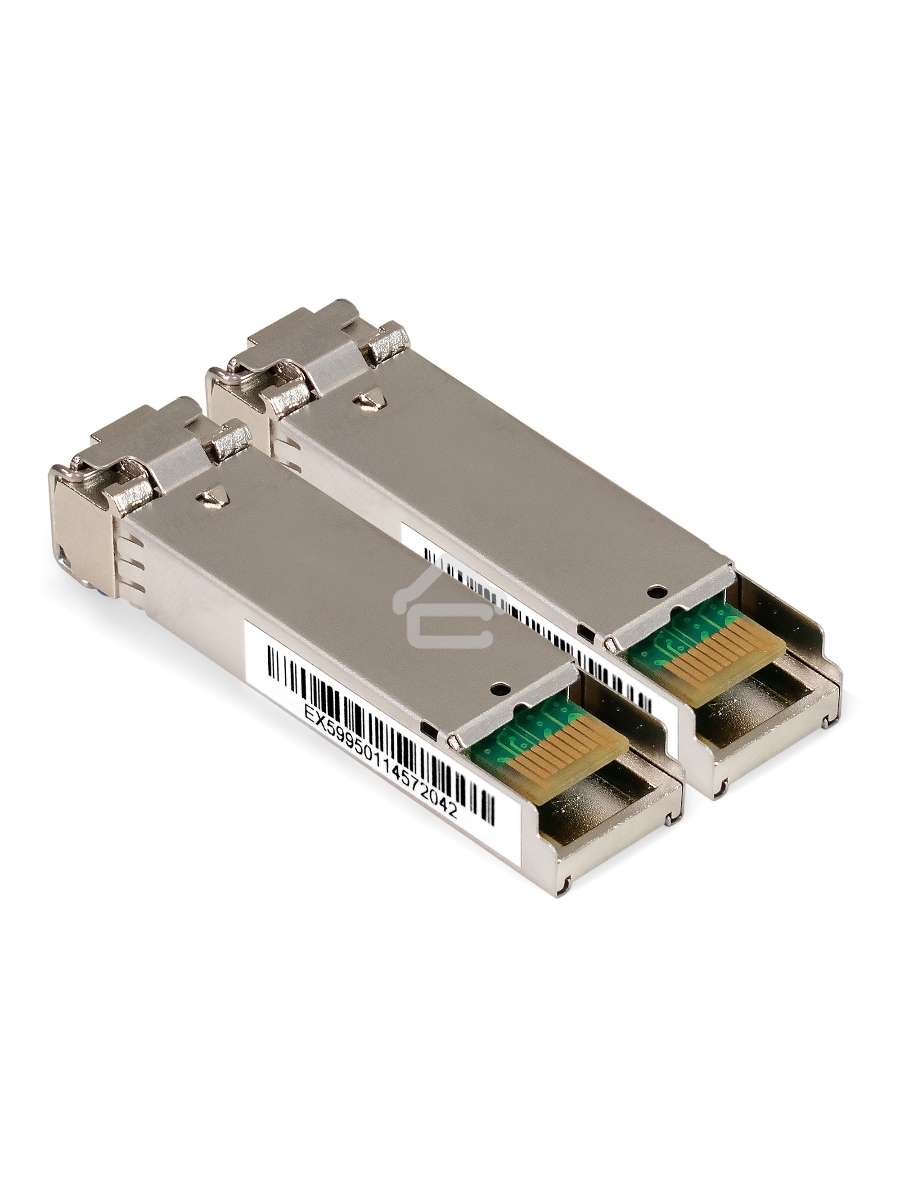 Комплект: Сетевой адаптер SFP ExeGate EXE-82576-F2 + 2xТрансивер Single-Mode до 20км ExeGate EXT-1G-SM1310-LC2-20KM (EX296229RUS: PCI-E x1 v2.0, порты 2x SFP (10/100/1000Mb/s), Gigabit Server NIC Intel Chipset 82576-F2 + 2xEX298328RUS: Tx:1310/Rx:1310 нм,