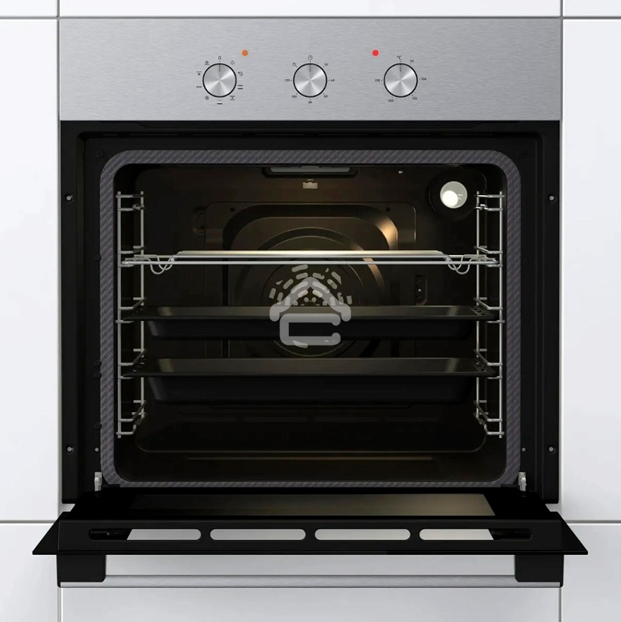 Встраиваемый духовой шкаф электрический Gorenje BO6727E03NX, черный/серебристый