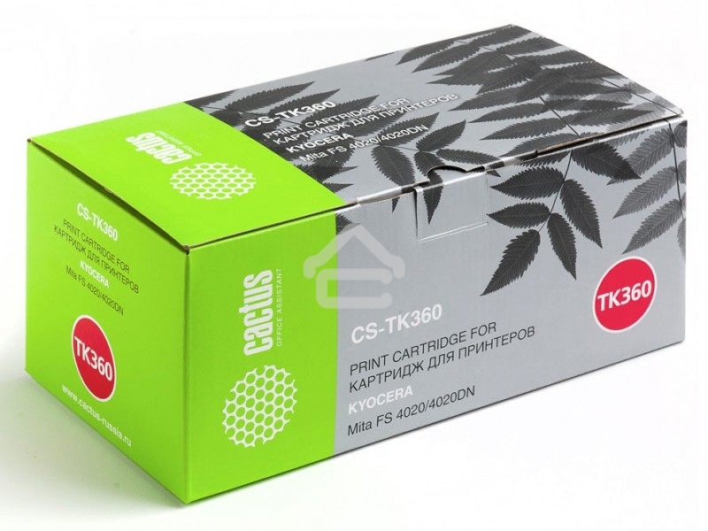 Картридж лазерный Cactus CS-TK360 черный (20000 стр.) для Kyocera Mita FS 4020/4020DN