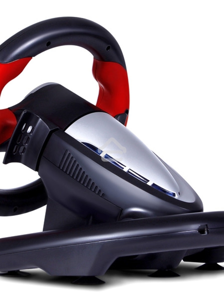 Руль SVEN GC-W300 (педали, вибро, лепестки, D-pad, 10 кл, резин. вставки, PC, цифр. и аналог.