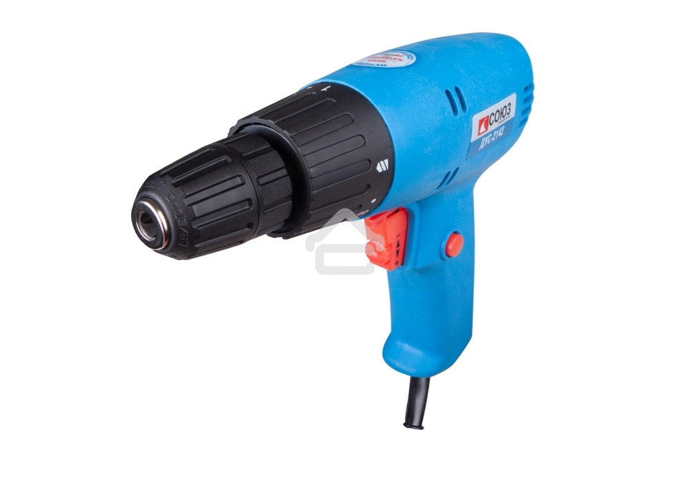 Дрель-шуруповерт аккумуляторная безударная СОЮЗ ДУС-2142 450Вт, 0-750 об/мин, 14.5Нм, рег.кр.мом. ДУС-2142