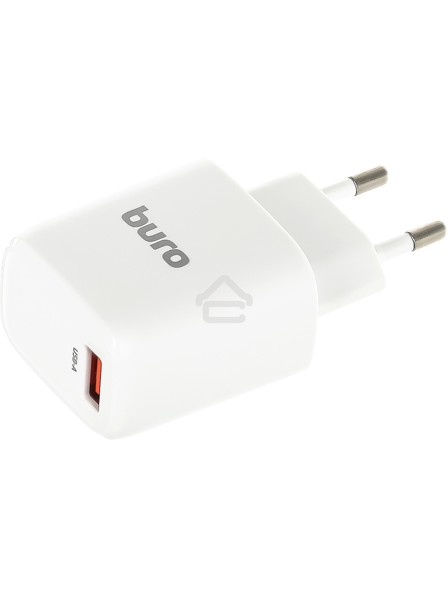 Сетевое зарядное устройство Buro BUWG1 3A QC белый