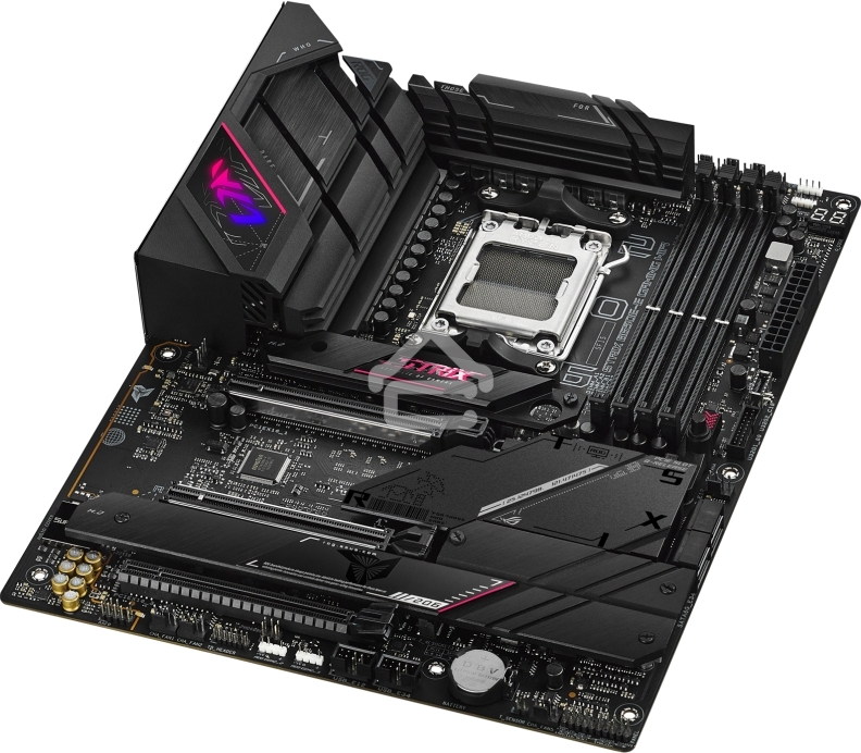 Материнская плата ASUS ROG STRIX B650E-E GAMING WIFI, AM5, AMD B650, 4xDDR5, 4xSATA, 4xM.2, 1xPCI-E 4.0 x4, 1xPCI-E 5.0 x8, 1xPCI-E 5.0 x16, 1xDP, 1xHDMI, 1x 2.5Gb LAN, 4xUSB-A 3.2 Gen 2, 6xUSB-A 3.2 Gen 2, 1xUSB-C 3.2 Gen 2, 1xUSB-C 3.2 Gen 2x2, 5x3.5 мм