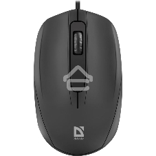 Мышь проводная Defender Alpha MB-507 черный, 1000 dpi, USB, кнопки - 3