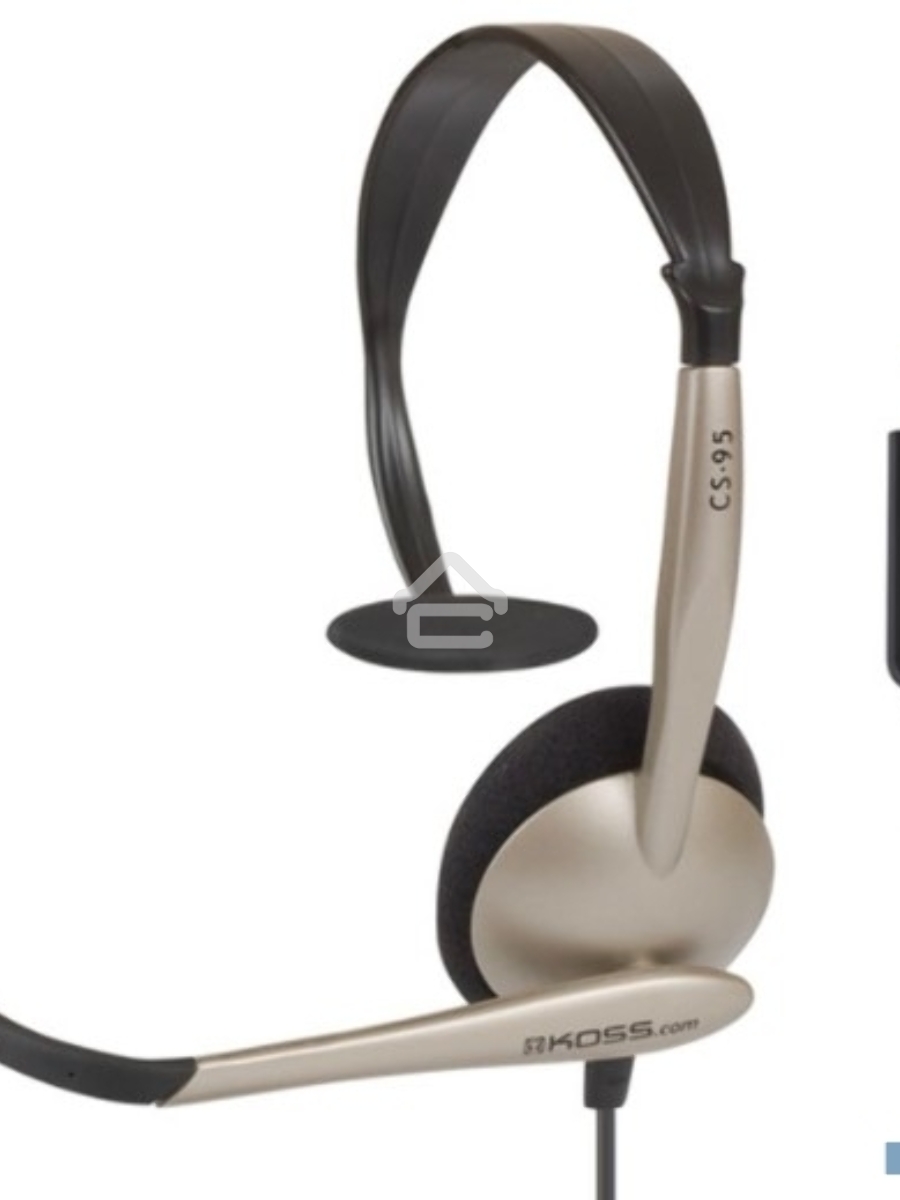 Гарнитура KOSS CS-95 USB для ПК, 32 Ом, 91 dB, чёрн/серебр
