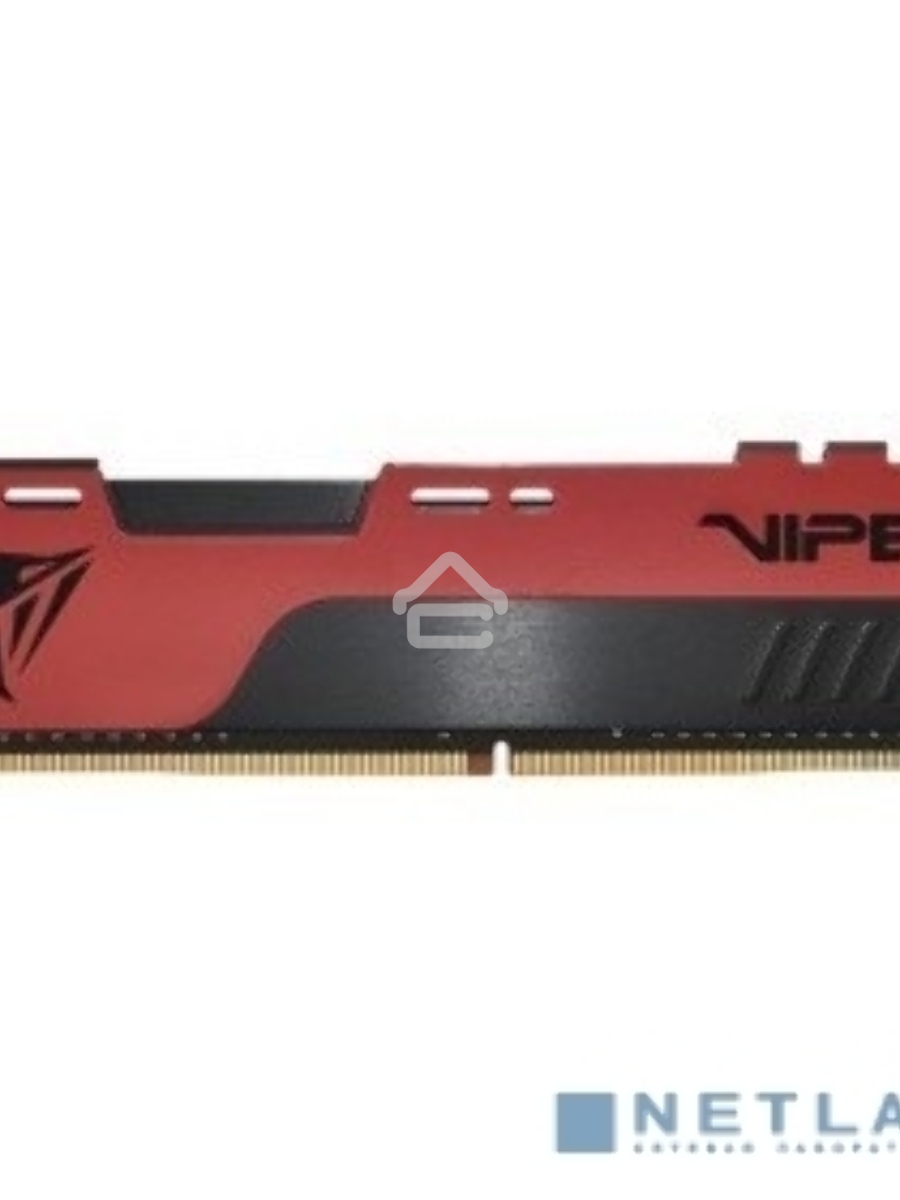 Оперативная память Patriot Viper Elite II, DDR4, 16GB (1x16 GB), 3200 MHz, CL18, DIMM, радиатор, красный, чёрный