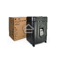 Шредер Heleos АП20-4 черный с автоподачей (секр.P-4) перекрестный 131лист. 20лтр. скрепки скобы пл.карты