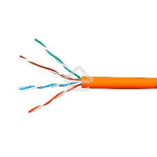 Кабель Cablexpert Россия UPC-5051E-LSZH-4-CU/100 indoor, UTP-LSZH 4x2x0.51, медный, кат.5e, однож., 100м, box, оранжевый