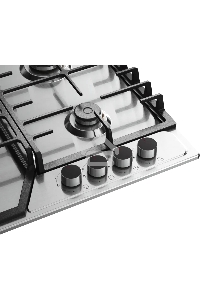 Варочная поверхность Kuppersberg FS 66 X газ, High-Tech, 58 см, автоматический электроподжиг, газ-контроль, форсунки под сжиженый газ, SABAF конфорки, чугунные решетки, цвет нержавеющая сталь, цвет фурнитуры черный