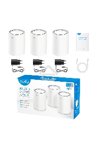 Бесшовный Mesh роутер Cudy M3000(2-PACK) AX3000 10/100/1000/2500BASE-T, белый (упак.:2шт)