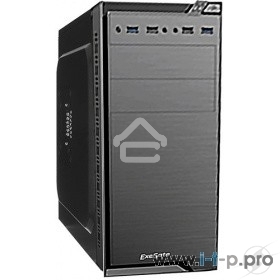 Компьютерный корпус Minitower ExeGate EX272748RUS QA-412U Black, mATX, (XP600, Black, 120мм), 2хUSB+2хUSB 3.0, Audio