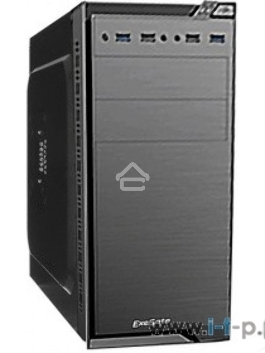 Компьютерный корпус Minitower Exegate EX272748RUS QA-412U Black, mATX, <XP600, Black, 120mm>, 2*USB+2*USB3.0, Audio