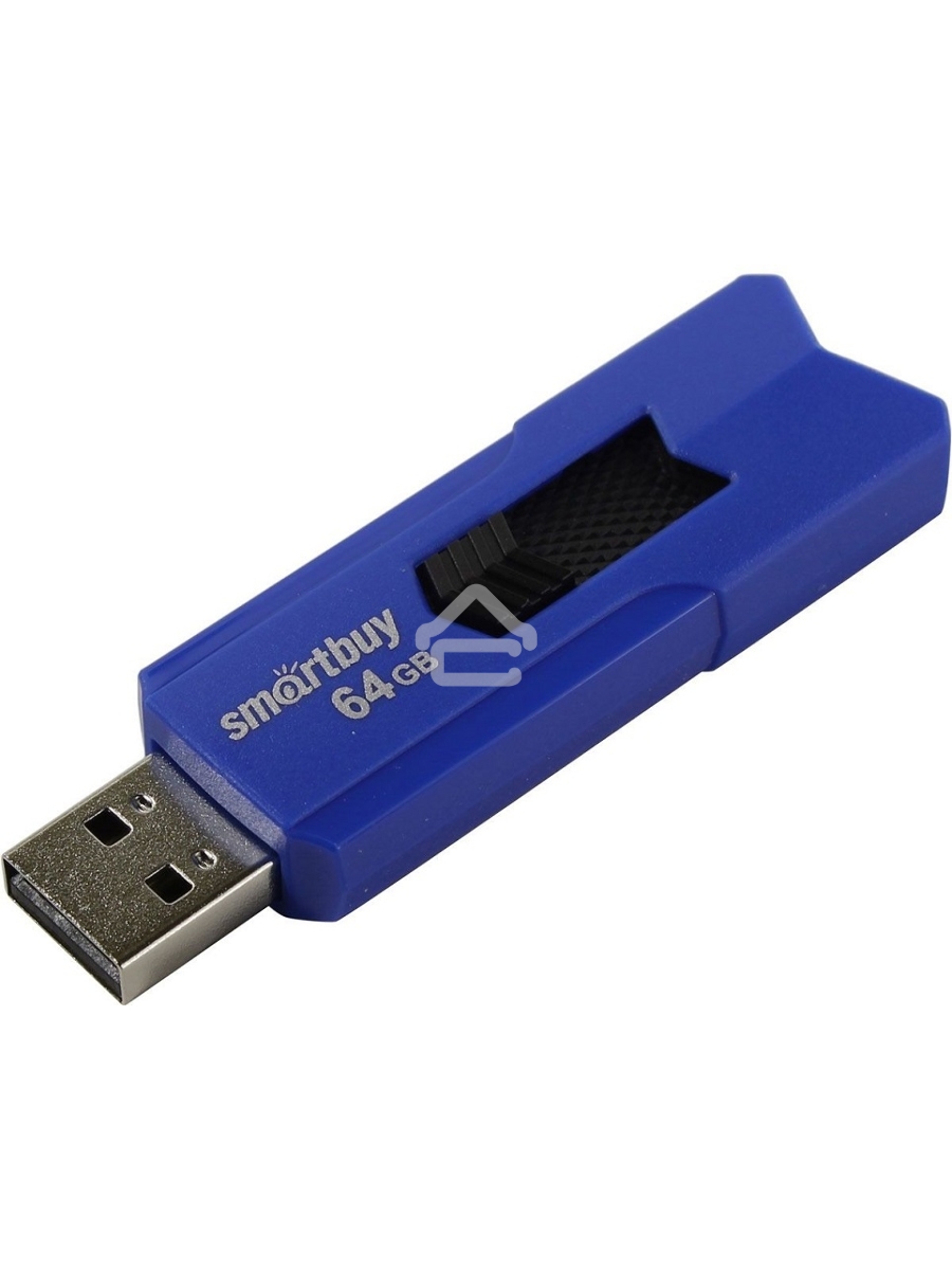 Флеш диск USB 2.0 64GB Smartbuy STREAM Blue (SB64GBST-B)