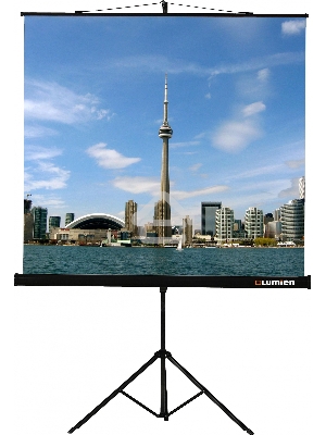 Экран на штативе Lumien Eco View 203x203см (раб.область 195х195 см) Matte White с возможностью настенного крепления 1:1