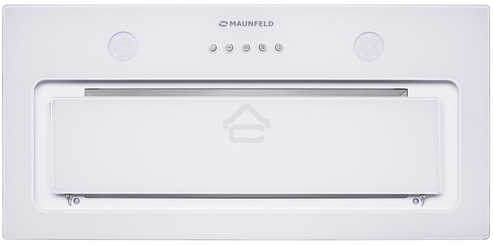 Вытяжка встраиваемая Maunfeld TRAPEZE 601GG белый, 60 см, 1150 куб. м/ч, 54 дБ