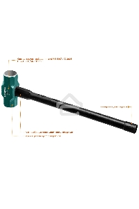 Кувалда KRAFTOOL STEEL FORCE 2009-4 4кг c армированной рукояткой