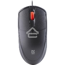 Мышь проводная Defender Icon MB-057 черный, 1000 dpi, USB, кнопки - 3