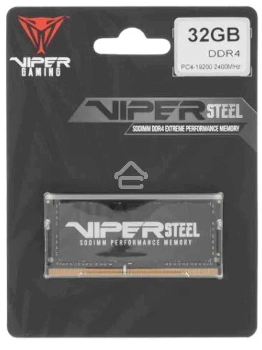 Оперативная память Patriot Viper Steel, DDR4, 32GB (1x32 GB), 2400 MHz, CL15, SO-DIMM
