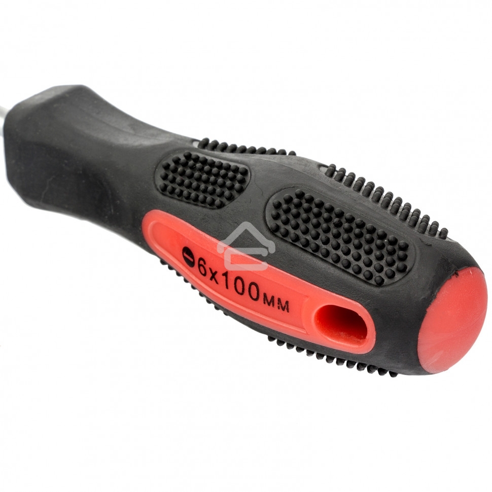 Отвертка Matrix Anti-Slip, SL6,0 х 100 мм, CrV, двухкомп. рукоятка