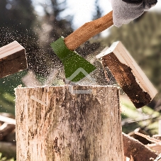 Топор кованный Сибртех, в сборе, 1200/1550 г, деревянное топорище, 500 мм, Б3