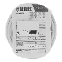 Шнур сетевой Energy Series, ПВС, 3 м, 3х1 мм, с неразборной вилкой, белый Denzel
