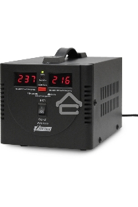 Стабилизатор напряжения Powerman AVS 500D Black (500ВА, 5А, КПД 98%, циф. индикация вх./вых. напряж.)