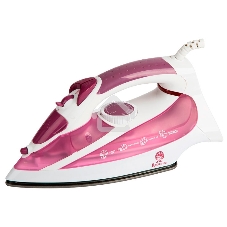 Утюг ВАСИЛИСА У3-2000 белый с сиреневым (2000Вт. Тефлоновое покрытие подошвы. Индикатор нагрева утюга. Терморегулятор. 3 режима: сухое глажение, отпаривание, разбрызгивание воды. Возмож-ть регулировки степени отпаривания /вертикального отпаривания. Парово