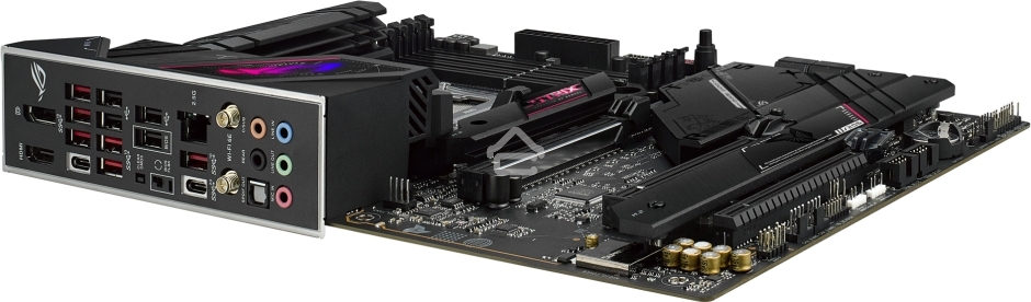 Материнская плата ASUS ROG STRIX B650E-E GAMING WIFI, AM5, AMD B650, 4xDDR5, 4xSATA, 4xM.2, 1xPCI-E 4.0 x4, 1xPCI-E 5.0 x8, 1xPCI-E 5.0 x16, 1xDP, 1xHDMI, 1x 2.5Gb LAN, 4xUSB-A 3.2 Gen 2, 6xUSB-A 3.2 Gen 2, 1xUSB-C 3.2 Gen 2, 1xUSB-C 3.2 Gen 2x2, 5x3.5 мм