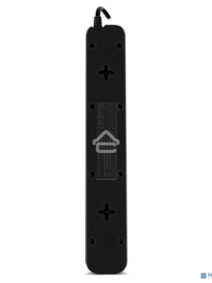 Фильтр SVEN SF-05LU 5.0 м (5 евро розеток,2*USB(2,4А)) черный, цветная коробка Surge protector SVEN SF-05LU 5.0 м (5 евро розеток,2*USB(2,4А)) черный, цветная коробка