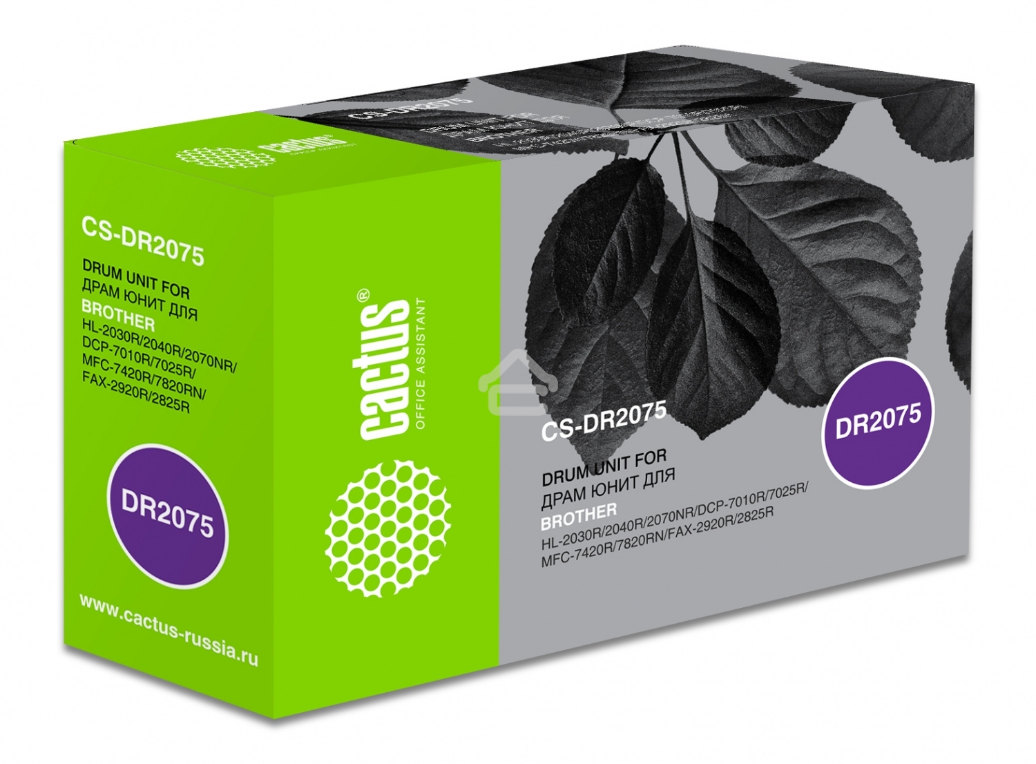 Фотобарабан Cactus CS-DR2075 для принтеров Brother HL-2030R/2040R/2070NR;DCP-7010R 12 000стр.
