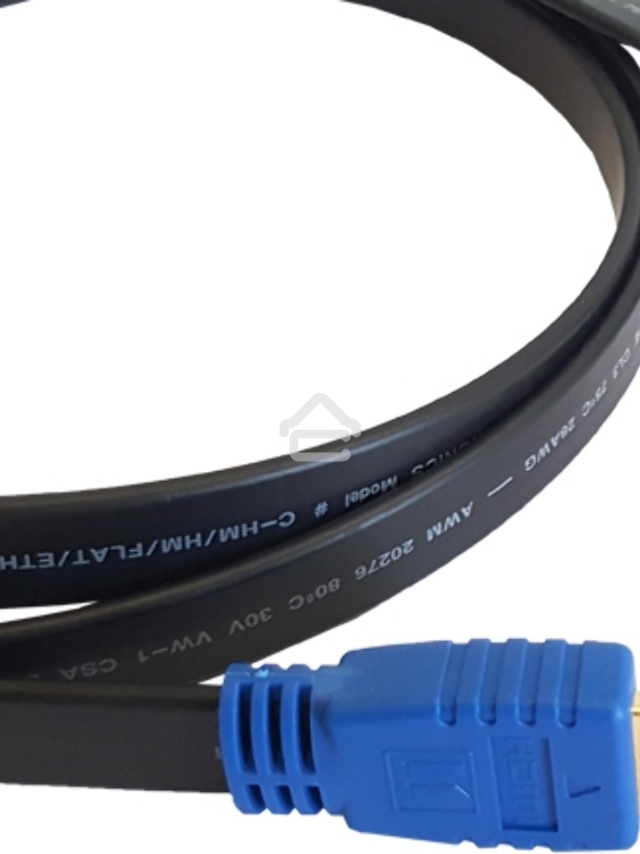 Кабель HDMI 97-01014006 Kramer Electronics C-HM/HM/FLAT/ETH-6 HDMI-HDMI (Вилка - Вилка) c Ethernet (v 1.4), плоский, 1.8 м