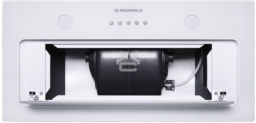 Вытяжка встраиваемая Maunfeld TRAPEZE 601GG белый, 60 см, 1150 куб. м/ч, 54 дБ