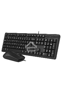 Клавиатура + мышь A4Tech KK-3330 клав:черный мышь:черный USB