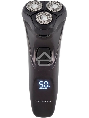 Бритва роторная Polaris WaterFlex PMR 0415R реж.эл.:3 питан.:элек.сеть/аккум. черный