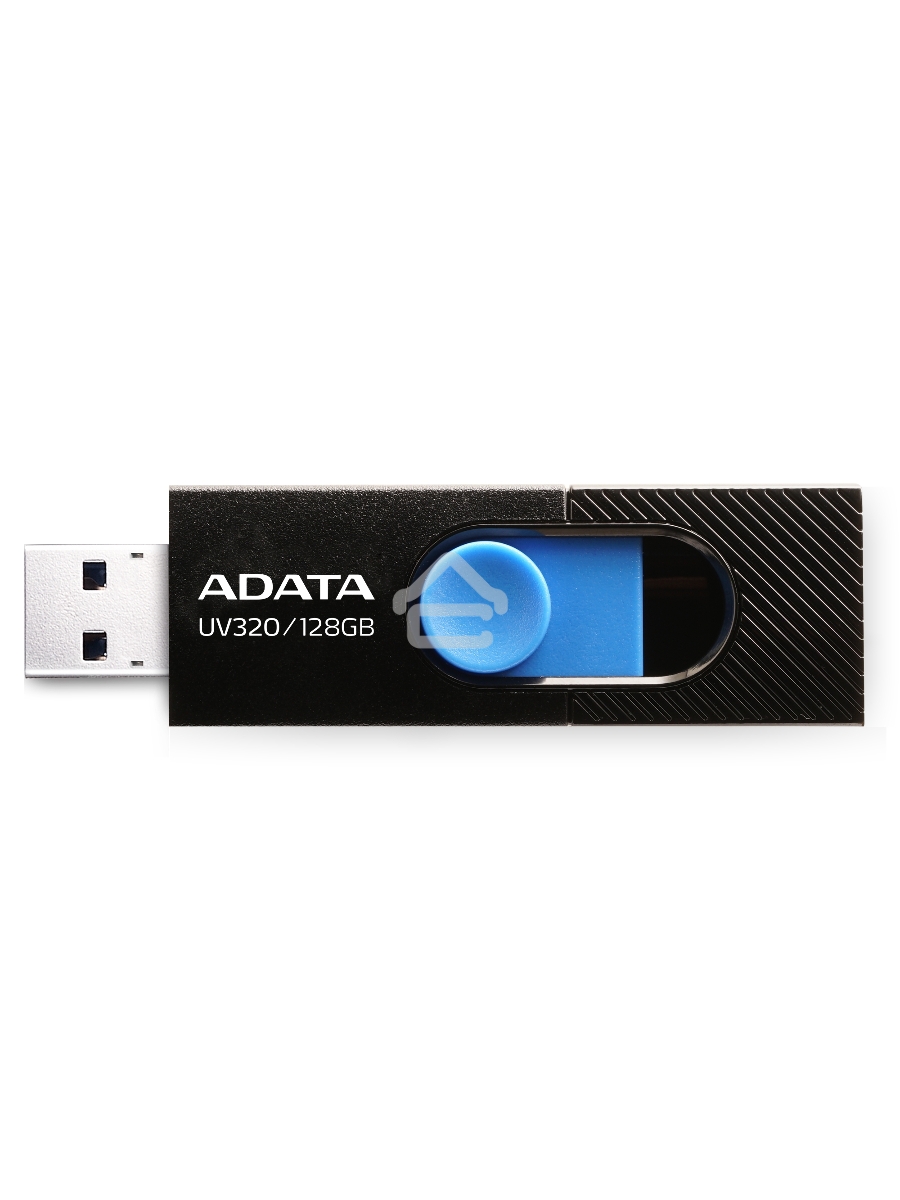 Флеш диск 128GB A-DATA UV320, USB 3.2, черный/голубой