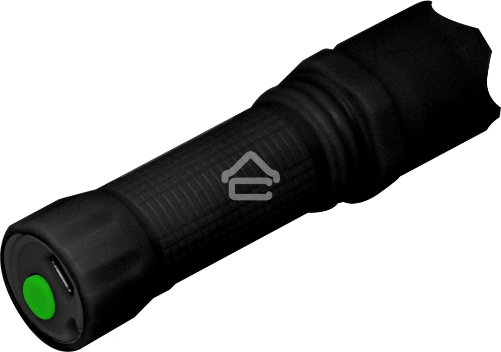 Фонарь ручной Gauss GFL207 черный 3Вт встроенный аккумулятор (GF207)