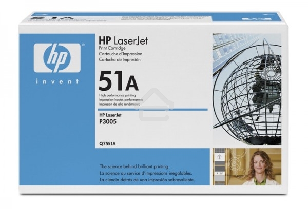 Картридж лазерный HP Q7551A черный для LJ P3005/M3035mfp/M3027mfp 6500 стр.