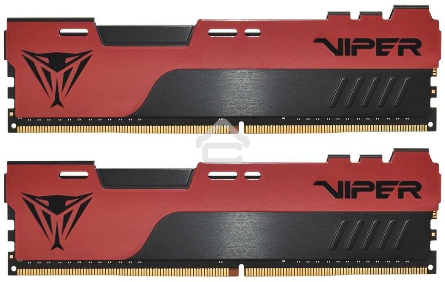 Оперативная память Patriot Viper Elite II, DDR4, 16Gb (2x8 Gb), 3600 MHz, CL20, DIMM, радиатор, красный, черный
